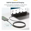 StarTech.com Cavo Thunderbolt 4 attivo da 2 m, 40 Gbit/s, Power Delivery 100W, video 4K/8K, cavo Thunderbolt certificato Intel – compatibile con USB4/Thunderbolt 4/USB 3.2/USB Type-C/DisplayPort/Thunderbolt 3