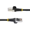 StarTech.com Cavo Ethernet CAT6a da 10 m - nero - Low Smoke Zero Halogen (LSZH) - cavo patch di rete S/FTP 10GbE 500MHz 100W PoE++ RJ-45 senza fermo con scarico della trazione