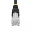 StarTech.com Cavo Ethernet CAT6a da 10 m - nero - Low Smoke Zero Halogen (LSZH) - cavo patch di rete S/FTP 10GbE 500MHz 100W PoE++ RJ-45 senza fermo con scarico della trazione