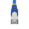 StarTech.com Cavo Ethernet CAT6a da 1,5 m – blu – Low Smoke Zero Halogen (LSZH) – cavo patch di rete S/FTP 10GbE 500 MHz 100 W PoE++ RJ-45 senza fermo con scarico della trazione