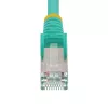 StarTech.com Cavo Ethernet CAT6a da 5 m – aqua – Low Smoke Zero Halogen (LSZH) – cavo patch di rete S/FTP 10GbE 500MHz 100W PoE++ RJ-45 senza fermo con scarico della trazione