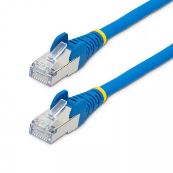 StarTech.com Cavo Ethernet CAT6a da 5 m – blu – LSZH – cavo patch di rete S/FTP 10GbE 500MHz 100W PoE++ RJ-45 senza fermo con scarico della trazione