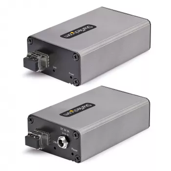StarTech.com Extender USB 3.0 a 2 porte su fibra multimodale OM3 – LC/LC – hub USB-A 2x 5 Gbit/s – portata 350 m (1150 piedi) – extender USB in fibra ottica durevole – extender USB ottico