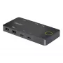 StarTech.com switch KVM USB-C a 2 porte, monitor singolo HDMI 4K 60Hz, porte dual-100W Power Delivery pass-through, bus powered, compatibile USB Type-C/USB4/Thunderbolt 3/4 – Small Form Factor