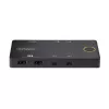 StarTech.com switch KVM USB-C a 2 porte, monitor singolo HDMI 4K 60Hz, porte dual-100W Power Delivery pass-through, bus powered, compatibile USB Type-C/USB4/Thunderbolt 3/4 – Small Form Factor