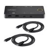 StarTech.com switch KVM USB-C a 2 porte, monitor singolo HDMI 4K 60Hz, porte dual-100W Power Delivery pass-through, bus powered, compatibile USB Type-C/USB4/Thunderbolt 3/4 – Small Form Factor