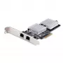 StarTech.com scheda di rete PCIe 10GbE a 2 porte, scheda di rete per PC/server, scheda Ethernet PCIe a sei velocità con supporto Jumbo Frame, scheda NIC/LAN, 10GBASE-T e NBASE-T
