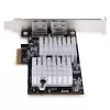 StarTech.com scheda di rete PCIe 10GbE a 2 porte, scheda di rete per PC/server, scheda Ethernet PCIe a sei velocità con supporto Jumbo Frame, scheda NIC/LAN, 10GBASE-T e NBASE-T