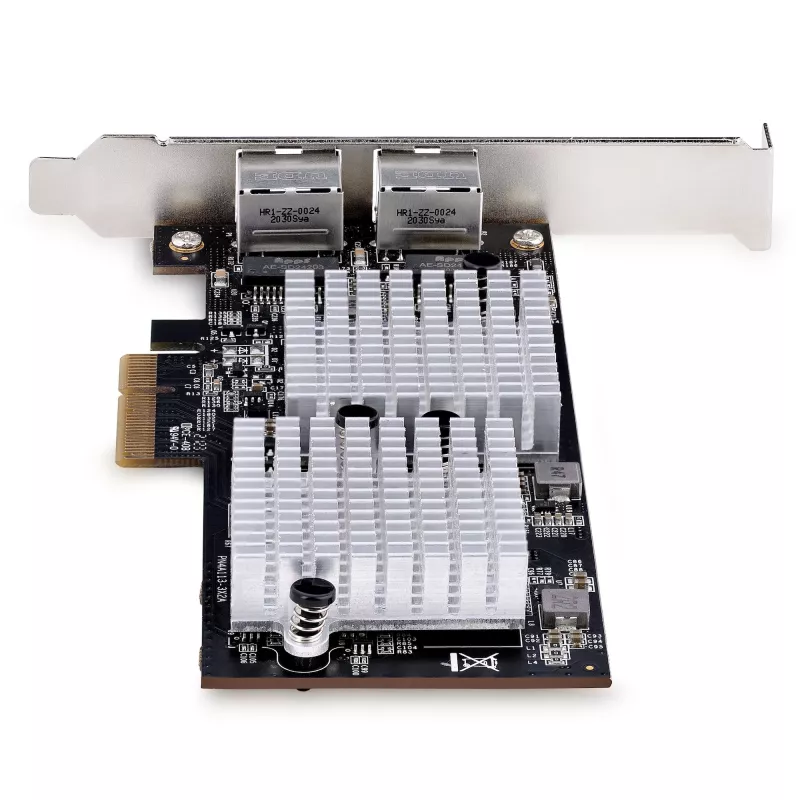 StarTech.com scheda di rete PCIe 10GbE a 2 porte, scheda di rete per PC/server, scheda Ethernet PCIe a sei velocità con supporto Jumbo Frame, scheda NIC/LAN, 10GBASE-T e NBASE-T