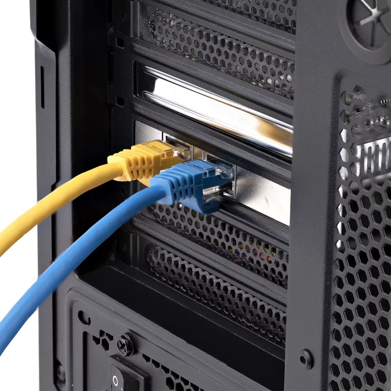 StarTech.com scheda di rete PCIe 10GbE a 2 porte, scheda di rete per PC/server, scheda Ethernet PCIe a sei velocità con supporto Jumbo Frame, scheda NIC/LAN, 10GBASE-T e NBASE-T