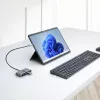 StarTech.com hub USB-C a 3 porte con Ethernet - 3x USB-A - Gigabit Ethernet - USB 3.0 5Gbps - bus powered - cavo host USB Type-C da 1ft/30cm - GbE - hub USB-C a USB-A portatile