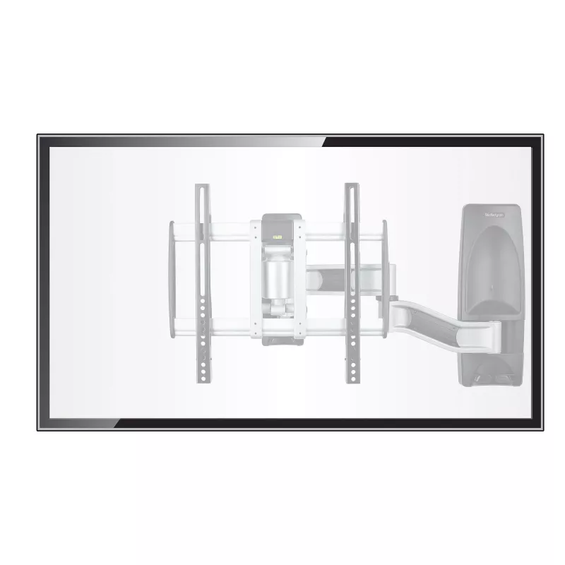 StarTech.com supporto TV da parete articolato, supporto da parete VESA, supporta TV da 26 a 65 pollici/99 lb/piatte/curve, supporto TV da parete piatto estraibile, supporto TV da parete ad angolo regolabile
