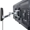 StarTech.com supporto TV da parete articolato, supporto da parete VESA, supporta TV da 26 a 65 pollici/99 lb/piatte/curve, supporto TV da parete piatto estraibile, supporto TV da parete ad angolo regolabile
