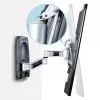 StarTech.com supporto TV da parete articolato, supporto da parete VESA, supporta TV da 26 a 65 pollici/99 lb/piatte/curve, supporto TV da parete piatto estraibile, supporto TV da parete ad angolo regolabile