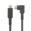StarTech.com cavo USB-C angolare robusto da 50 cm, USB 3.2 Gen 2 (10 Gbit/s), cavo dati USB-C a C full-featured, 4K 60Hz DP Alt-Mode, 100 W Power Delivery – cavo USB Type-C a 90 gradi