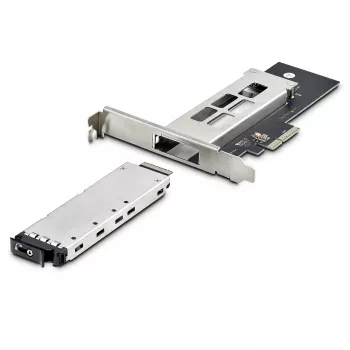 StarTech.com rack mobile/backplane M.2 NVMe SSD a PCIe x4 con vano estraibile per slot di espansione PCI Express, installazione senza attrezzi, vano unità hot-swap PCIe 4.0/3.0, serratura a chiave – 2 chiavi incluse