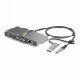 StarTech.com hub USB-C a 2 porte con Ethernet e RS-232, dongle USB-C a USB-A collegato, pass-through 100 W PD, 2x USB-A 5 Gbit/s, Gigabit Ethernet, RS232 seriale (FTDI)