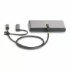 StarTech.com hub USB-C a 2 porte con Ethernet e RS-232, dongle USB-C a USB-A collegato, pass-through 100 W PD, 2x USB-A 5 Gbit/s, Gigabit Ethernet, RS232 seriale (FTDI)