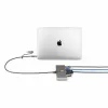StarTech.com hub USB-C a 2 porte con Ethernet e RS-232, dongle USB-C a USB-A collegato, pass-through 100 W PD, 2x USB-A 5 Gbit/s, Gigabit Ethernet, RS232 seriale (FTDI)