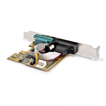 StarTech.com scheda seriale PCI Express a 2 porte, scheda seriale dual port PCIe a RS232 (DB9), UART 16C1050, staffe Low/Full Profile, COM Retention, per Windows/Linux
