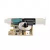 StarTech.com scheda seriale PCI Express a 2 porte, scheda seriale dual port PCIe a RS232 (DB9), UART 16C1050, staffe Low/Full Profile, COM Retention, per Windows/Linux