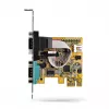 StarTech.com scheda seriale PCI Express a 2 porte, scheda seriale dual port PCIe a RS232 (DB9), UART 16C1050, staffe Low/Full Profile, COM Retention, per Windows/Linux