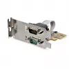 StarTech.com scheda seriale PCI Express a 2 porte, scheda seriale dual port PCIe a RS232 (DB9), UART 16C1050, staffe Low/Full Profile, COM Retention, per Windows/Linux
