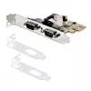 StarTech.com scheda seriale PCI Express a 2 porte, scheda seriale dual port PCIe a RS232 (DB9), UART 16C1050, staffe Low/Full Profile, COM Retention, per Windows/Linux