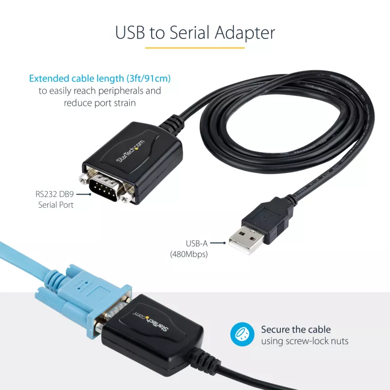 StarTech.com scheda seriale PCI Express a 2 porte, scheda seriale dual port PCIe a RS232 (DB9), UART 16C1050, staffe Low/Full Profile, COM Retention, per Windows/Linux