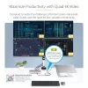 StarTech.com docking station universale USB4 e Thunderbolt 4, quad-display su Windows, dual-display su MacBook, dock HDMI DP con ricarica laptop 98W