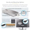 StarTech.com docking station universale USB4 e Thunderbolt 4, quad-display su Windows, dual-display su MacBook, dock HDMI DP con ricarica laptop 98W