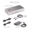 StarTech.com docking station universale USB4 e Thunderbolt 4, quad-display su Windows, dual-display su MacBook, dock HDMI DP con ricarica laptop 98W
