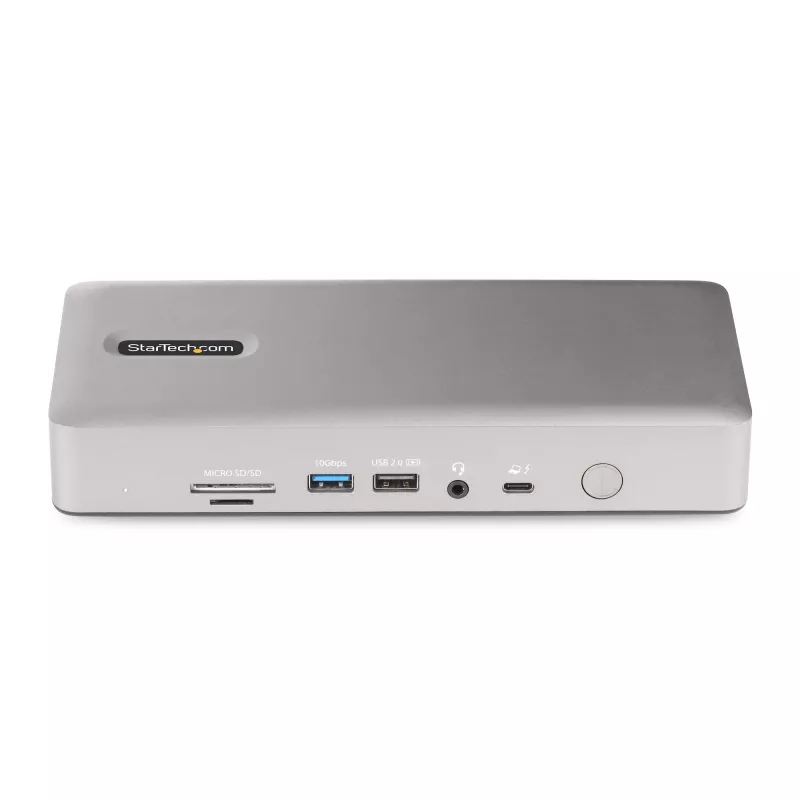 StarTech.com docking station universale USB4 e Thunderbolt 4, quad-display su Windows, dual-display su MacBook, dock HDMI DP con ricarica laptop 98W