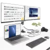 StarTech.com docking station universale USB4 e Thunderbolt 4, quad-display su Windows, dual-display su MacBook, dock HDMI DP con ricarica laptop 98W
