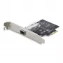 StarTech.com scheda di rete GbE SFP a 1 porta, PCIe 2.1 x1, Intel I210-IS, controller 1GbE, 1000BASE rame/fibra, NIC Gigabit Ethernet single-port, staffe desktop/server – compatibile con Windows e Linux