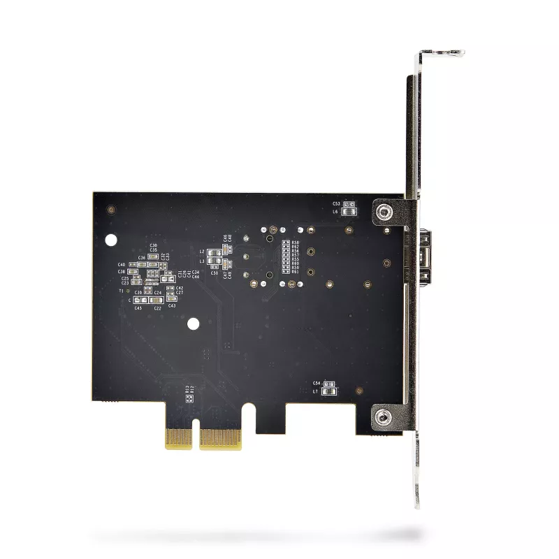 StarTech.com scheda di rete GbE SFP a 1 porta, PCIe 2.1 x1, Intel I210-IS, controller 1GbE, 1000BASE rame/fibra, NIC Gigabit Ethernet single-port, staffe desktop/server – compatibile con Windows e Linux