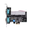StarTech.com scheda seriale PCIe a 2 porte, scheda seriale dual-port PCI Express a RS232/RS422/RS485 (DB9), staffe low-profile incluse, UART 16C1050, Windows/Linux, conforme TAA – protezione ESD livello 4