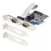 StarTech.com scheda seriale PCIe a 2 porte, scheda seriale dual-port PCI Express a RS232/RS422/RS485 (DB9), staffe low-profile incluse, UART 16C1050, Windows/Linux, conforme TAA – protezione ESD livello 4