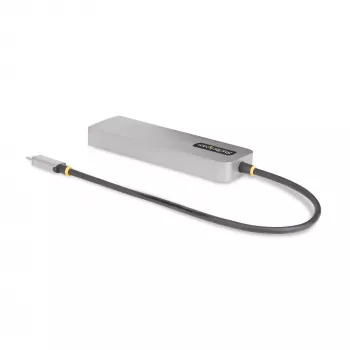 StarTech.com hub USB-C a 3 porte con Ethernet 2,5 Gbit/s e 100 W Power Delivery pass-through, USB 3.2 10 Gbit/s, 2x USB-A/1x USB-C, hub adattatore USB Type-C portatile