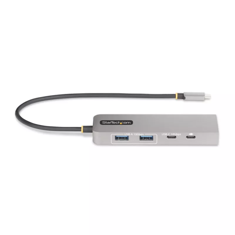 StarTech.com hub USB-C a 3 porte con Ethernet 2,5 Gbit/s e 100 W Power Delivery pass-through, USB 3.2 10 Gbit/s, 2x USB-A/1x USB-C, hub adattatore USB Type-C portatile