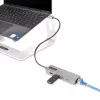 StarTech.com hub USB-C a 3 porte con Ethernet 2,5 Gbit/s e 100 W Power Delivery pass-through, USB 3.2 10 Gbit/s, 2x USB-A/1x USB-C, hub adattatore USB Type-C portatile