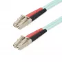 StarTech.com cavo in fibra ottica multimodale OM4 LC/UPC a LC/UPC da 20m (65ft), 50/125µm fibra LOMMF/VCSEL zipcord, 100G, bassa attenuazione di inserzione – cavo jumper in fibra ottica LSZH