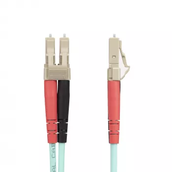 StarTech.com cavo in fibra ottica multimodale OM4 LC/UPC a LC/UPC da 20m (65ft), 50/125µm fibra LOMMF/VCSEL zipcord, 100G, bassa attenuazione di inserzione – cavo jumper in fibra ottica LSZH
