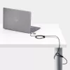 StarTech.com lucchetto slim compatibile con slot Noble Wedge®, cavo di sicurezza da 1,5 m, protezione antifurto da scrivania per laptop/notebook, cavo in acciaio resistente al taglio, lucchetto a combinazione