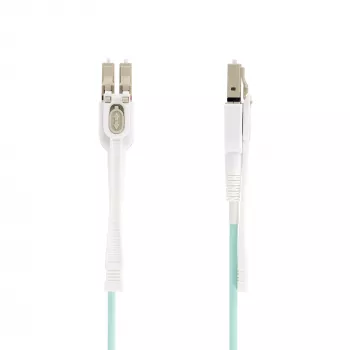 StarTech.com cavo in fibra ottica multimodale OM4 LC a LC (UPC) da 5m con linguette push-pull, 50/125µm, 100G, insensibile alle piegature, bassa attenuazione di inserzione – cavo jumper in fibra ottica LSZH
