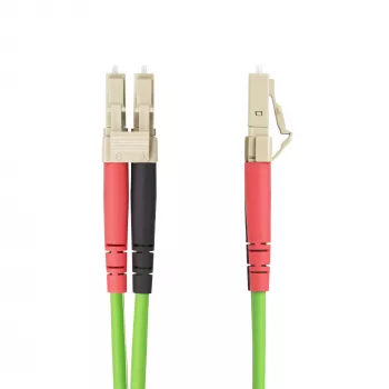 StarTech.com cavo in fibra ottica multimodale OM5 LC a LC (UPC) da 10m (32.8ft), 50/125µm duplex LOMMF zipcord, VCSEL, 40G/100G, cavo jumper in fibra ottica LSZH