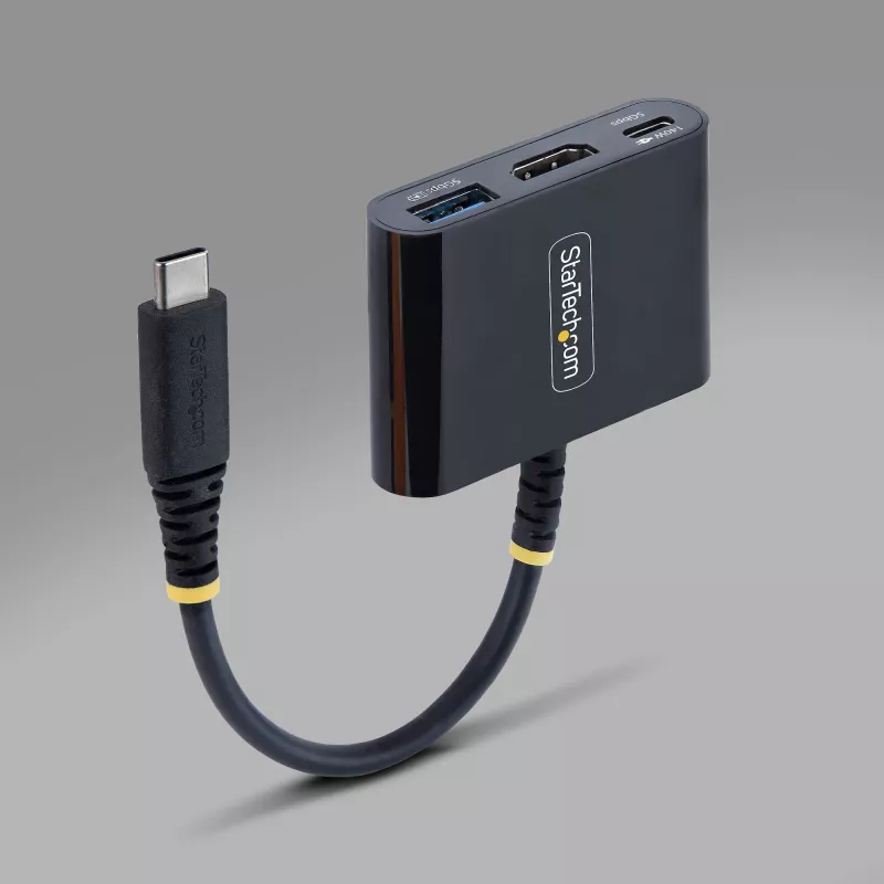 StarTech.com adattatore multiporta da USB-C a HDMI con ricarica PD da 140 W, HDMI 4K a 60 Hz, hub USB da 5 Gbit/s, mini dock per MacBook / Dell / Thinkpad / HP / iPad / tablet