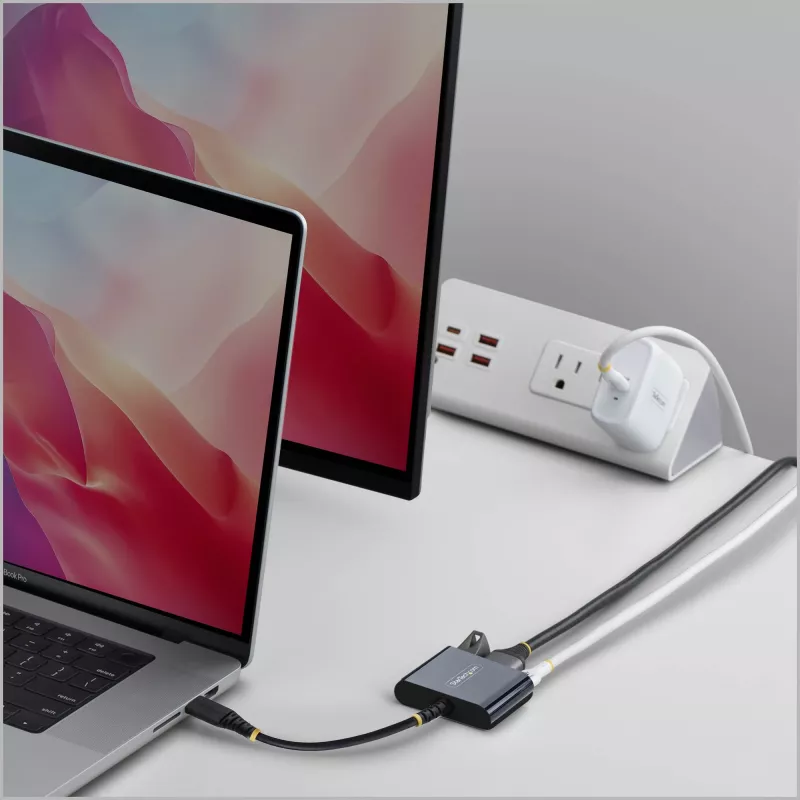 StarTech.com adattatore multiporta da USB-C a HDMI con ricarica PD da 140 W, HDMI 4K a 60 Hz, hub USB da 5 Gbit/s, mini dock per MacBook / Dell / Thinkpad / HP / iPad / tablet