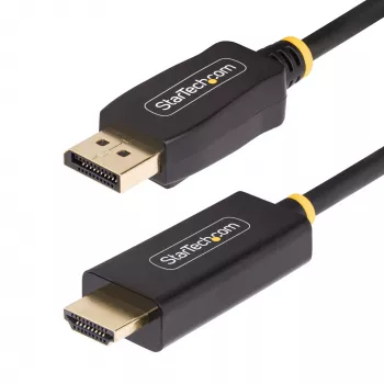StarTech.com Cavo adattatore DisplayPort a HDMI da 2 m, 4K 60Hz con HDR, DP a HDMI 2.0b, convertitore video attivo, da desktop DisplayPort a monitor HDMI