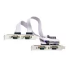 StarTech.com Scheda seriale PCIe a 4 porte, scheda seriale PCI Express quad-port a RS232/RS422/RS485 (DB9), staffa low-profile inclusa, UART 16C1050, Windows/Linux, conforme TAA – Protezione ESD livello 4